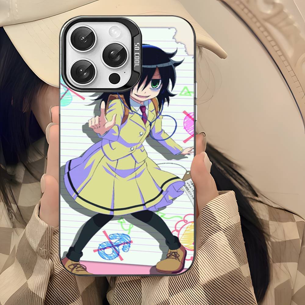 Watamote K-Kuroki T-Tomoko Phone Case For IPhone 17 16 15 14 13 12 11 Pro Max Color Black Matte Cover