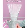 100Pcs Acrylic Cake Pops Sticks, Clear Round Plastic Strip, Acrylic Cake Topper Sticks, Reble Cocktail Stirrer for Party, DIY Crafts, Decorations