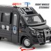 Metallautos, Spielzeug, Maßstab 1/24, IVECO-Polizeiauto, Druckguss-Legierung, Automodell, Geschenk für Jungen, Kinder, Spielzeugfahrzeuge, Ton und Licht