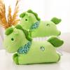 Green Horse Plush Toy With Mosaic Scarf Decor And Embroidery Design For Kid Gift