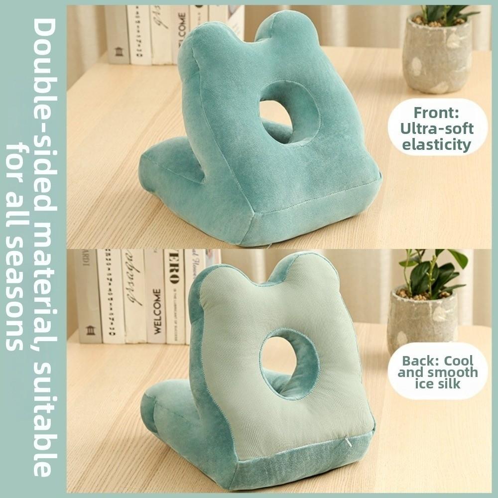 Portable Double-Sided Nap Pillow Hollow Design Breathable Office Rest Pillow Cute Supportive Sleeping Pillow Lunch Break
