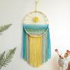 Hand-Woven Cotton Rope Sunrise Sunset Wall Tapestry for Room Décor