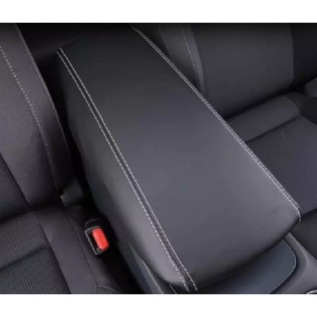 Black Leather Middle Console Armrest Box Cover Fit For Toyota Venza -