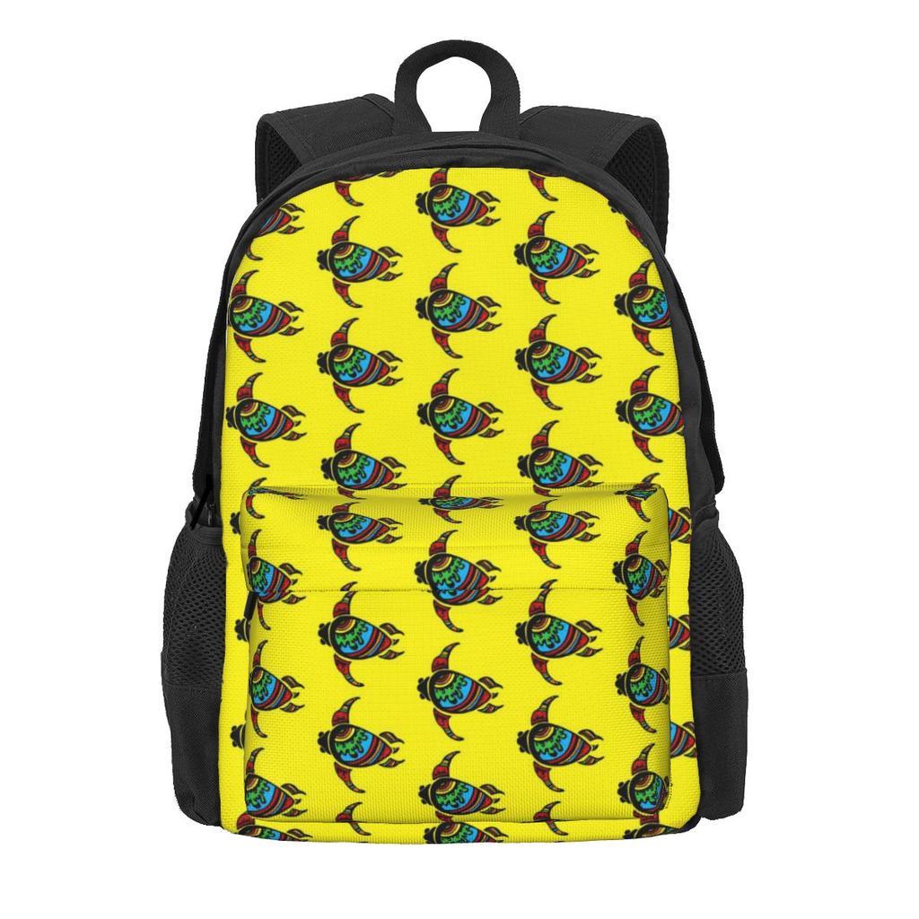 Ocean Turtles Backpack Lovely Starfish Streetwear Backpacks Boy Girl Trekking Lightweight High School Bags High Quality Rucksack