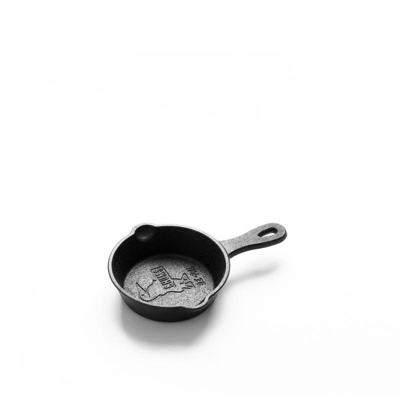 1Pc Cast Iron Skillet Non-Stick Mini Egg Frying Pan for Kitchen Cookware