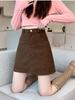 2026 Women's High-Waisted Corduroy A-Line Skirt: Slimming, Anti-Exposure Design for Autumn/Winter