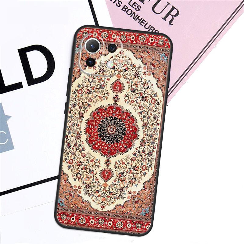 Persian Carpet Floral Pattern Case For Xiaomi 17 Pro Max 14 15 Ultra 13T 14T 15T Pro POCO F8 F7 F5 F6 X5 X6 X7 Pro Cover