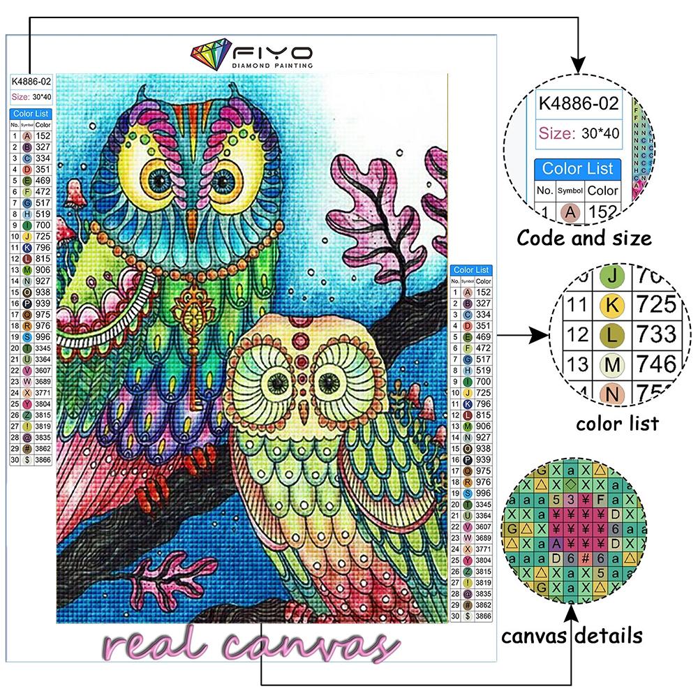 Full 5D Diy Diamond Painting Animal Owl 5D Diamond Painting