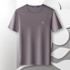 MONTAGUT Heren Gebreid T-shirt met Ronde Hals van Zijdeblend