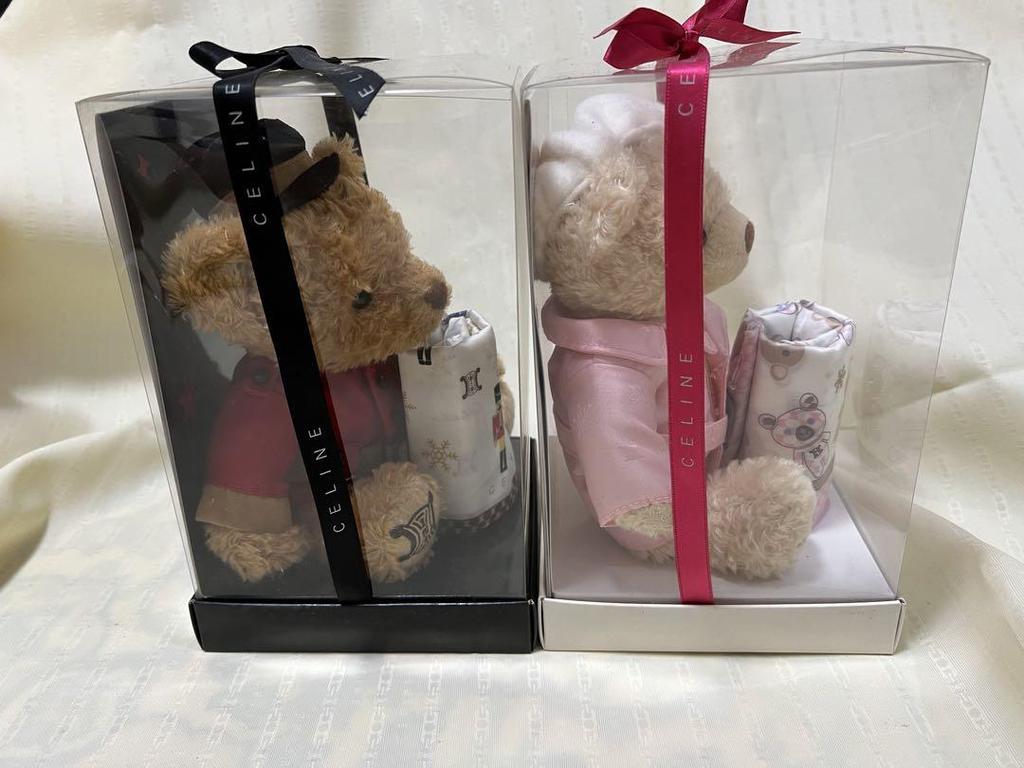 [USED] Celine Teddy Bear Handkerchief Set