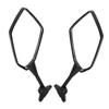 1 Pair Motorcycle Rearview Side Mirrors Carbon Fiber Style Replacement for HYOSUNG GT125R GT250R