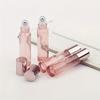 2pcs 10ml/0.34oz  Glass Roll On Bottle Pink Roller Bottle Essential Oil Lip Gloss Refillable Tube Empty Jar Glass Perfume Bottle