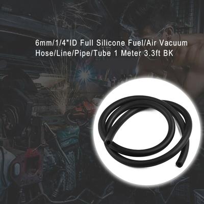 6mm 1 4 Vzduchová vakuová hadice 1 4 Vysokoteplotní Černá Odolná Hadice Užitečná 1 metr 6mm Hadice na naftu Vzduchová vakuová hadice