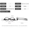 Colorful Black Women's Small Round TR90 Reading Glasses Presbyopic Magnifier Ultralight Far Sight Eyewear +10 To +40 Diopters
