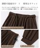 Yuanli Corduroy Pants with Fleece Lining and Elastic Waist for and Cold Protection in Autumn and Relaxed and Stylish for Beautiful Women's Wide-Leg