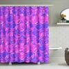 Purple Pink Pop Art Style Bubble Bath Shower Curtain Waterproof Fabric Home Decor Modern Bathroom Decoration 72X84In