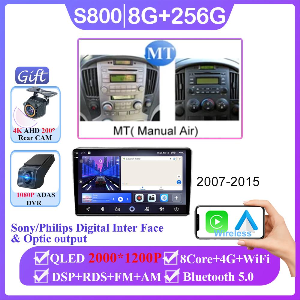 Android14 Dla Hyundai H1 Grand Starex i8000 TQ 2007-2015 Multimedia Samochodowa Nawigacja GPS DVD Odtwarzacz WiFi Stereo Radio Brak 2din WiFi