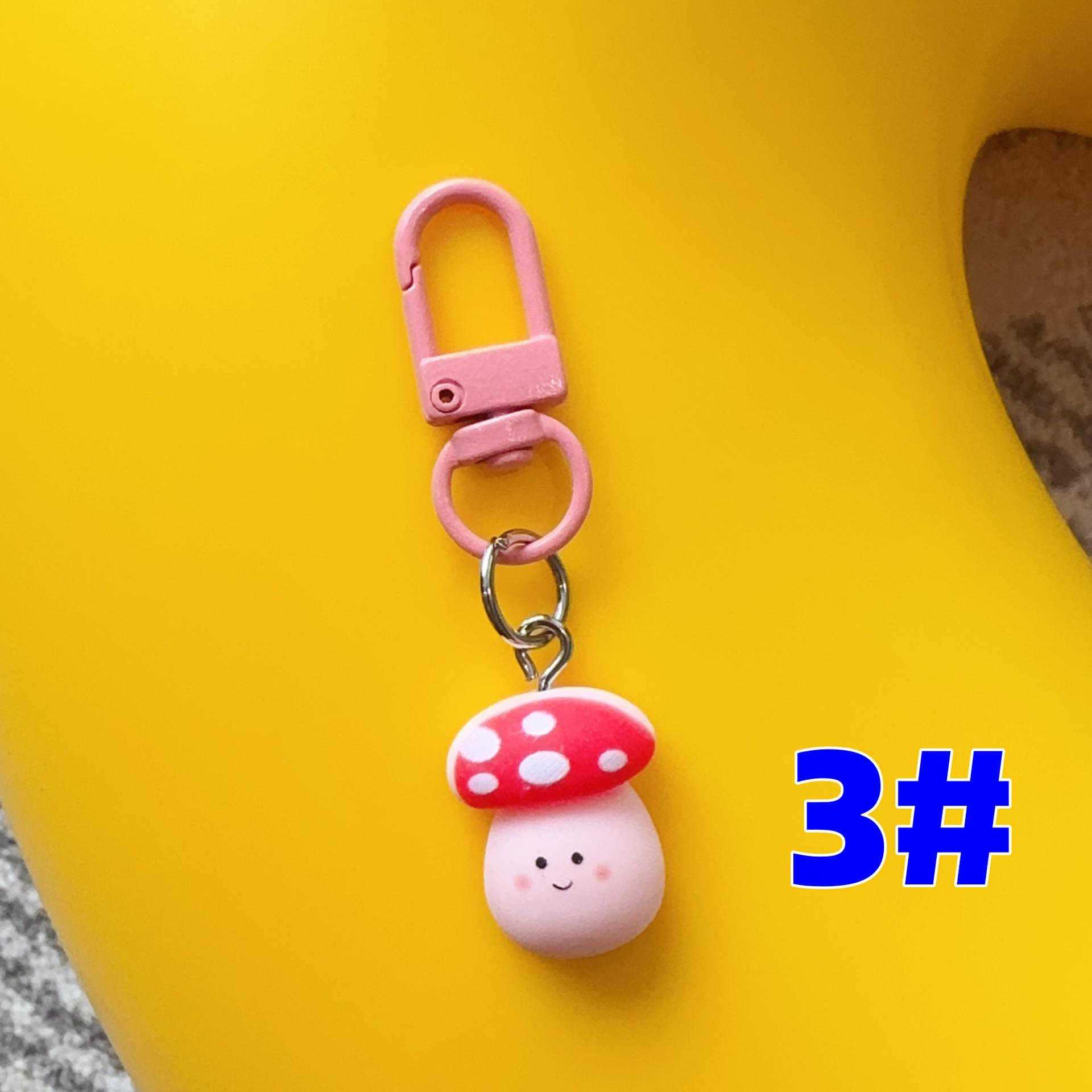 Cartoon Duck & Flower 3D Keychain Student Bag Pendant Gift Accessory