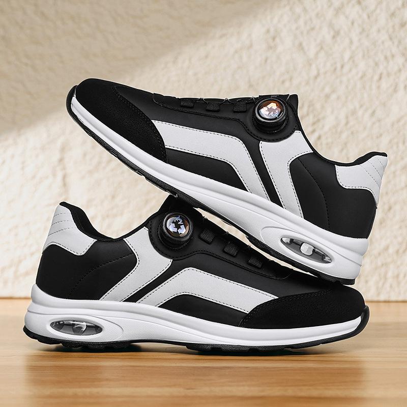New low-top air cushion rotating buckle sports shoes outdoor light and comfortable cushioning casual shoes
