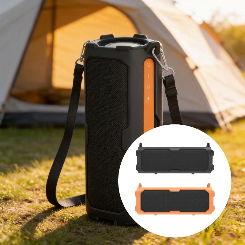 Soft Elasticity Skin Silicone Case For Sound Party Soundbox Shoulder Bag 360Degree Coverage Lightweight And Travel Friendly