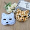 Cartoon Cat Plush Mask Realistic Masquerade Mask Simple Halloween Plush Mask  Carnival Party