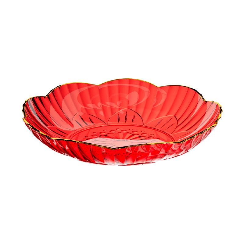 Spit Bone Saucer Household Small Plate Snack Plate Fruit Plate Dining Table Garbage Spit Bone Residue Plate Storage Plastic Plate