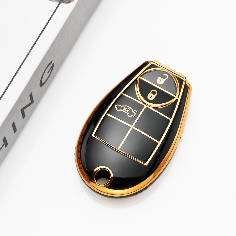 3 Buttons Auto Keyless for Dodge Chrysler Magnum Challenger Charger Ram 1500 2500 3500 4500 Fobik Holder Bag Car Key Case Cover