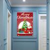 Vintage Christmas Metal Wall Decoration, Holiday Sticker Sign