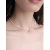 [Rosemont] Silver Ribbon Pearl Necklace Ra24C43J
