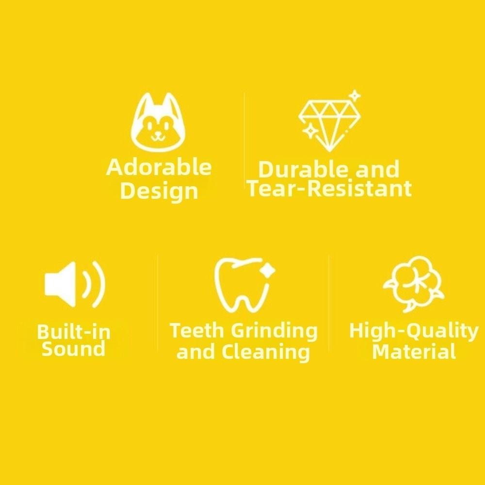Yellow Squeaky Dog Toy Plush Banana Teeth Grinding Toys Pet Interactive Toys Indoor Outdoor Use