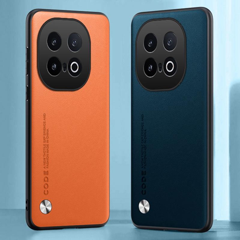 Luxury PU Leather Case For Vivo iQOO 13 Back Cover Matte Silicone Shockproof Full Protection Phone Case For iQOO13 5G Coque