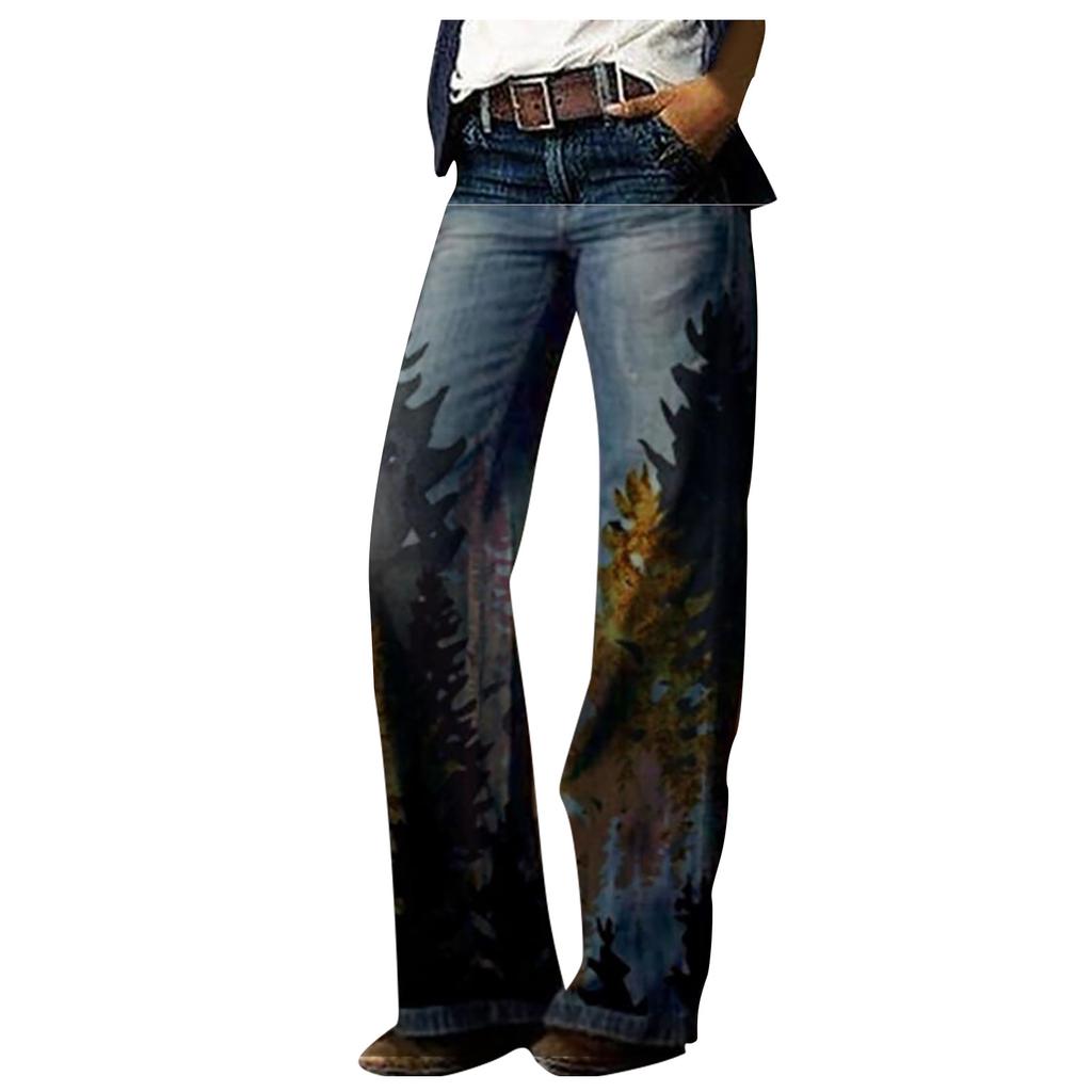 Fashion Women's Casual Solid Pockets Hip Lift Skinny Floor Broad Leg High Waist Pants