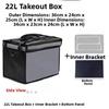 Thiened Große Mittlere Kleine Größe 62L Mahlzeit sehr Box Isoliert Wasserdicht Fast Food Tasche Picknick BBQ Zubehör Cam Ausrüstung