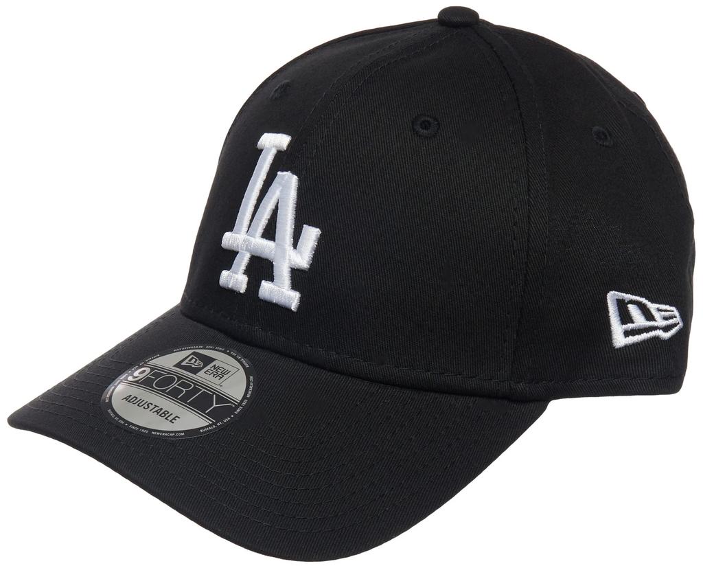 New Era Los Angeles Dodgers 9forty Strapback Cap Schwarz Weiß Verstellbar 940 Basecap
