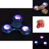 Timeless Design Led Light-up Flashing Fidget Tri-spinner For Anxiety And Stress Relief