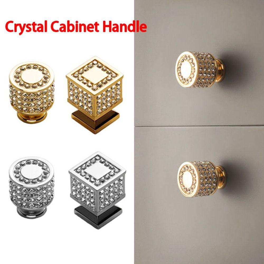 

Многофункциональная хрустальная ручка для шкафа, ручки для ящика из цинкового сплава, мебельные ручки для шкафа