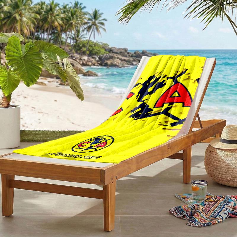 Club Amrica Fashion Beach Towel: Ideal for Summer Adventures Soft, Absorbent and Quick Drying Suitable for Swimming and Bathing