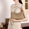 Women's first-layer cowhide bag 2025 new model genuine leather commuter dumpling bag, high-end commuter crossbody bag, handbag, underarm bag