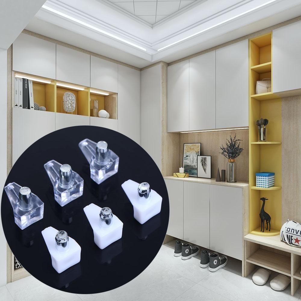 5mm Plastic Wooden Furniture With Metal Pin Fixed Cabinet Cupboard Shelf Studs Pegs Hardware Accessories Bracket Shelf Holder