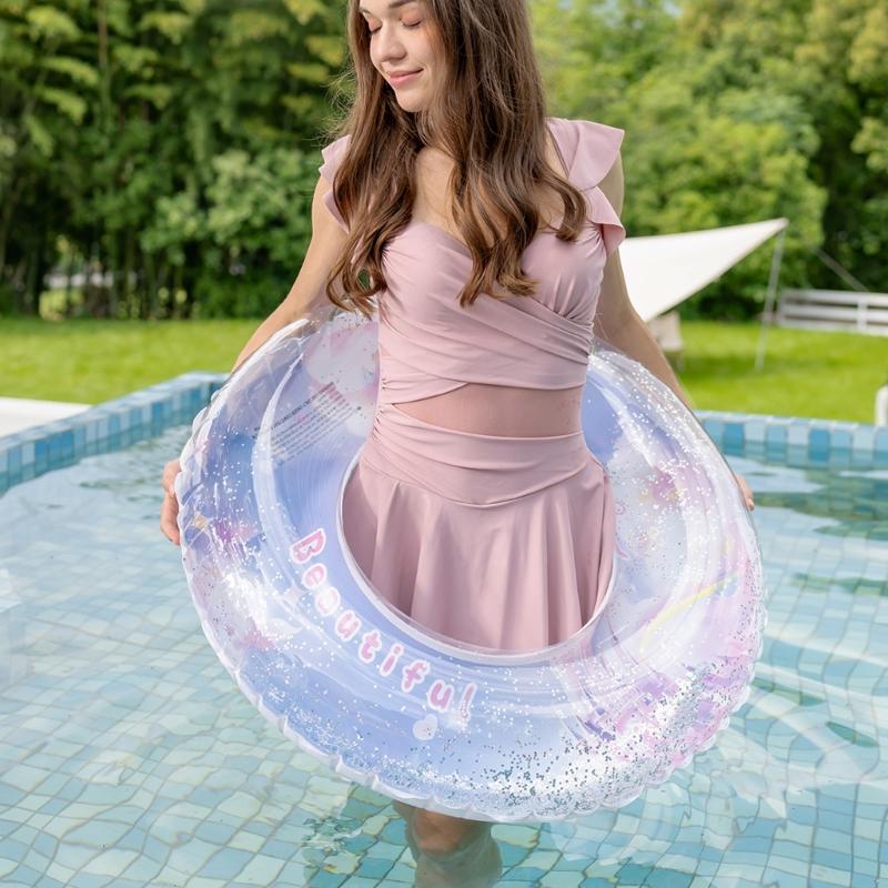 Flower Swimming Rings Inflatable Swim Rings Inflatable Pool Float Flower Floats Swimming Pool Hoop Swim Float Rings
