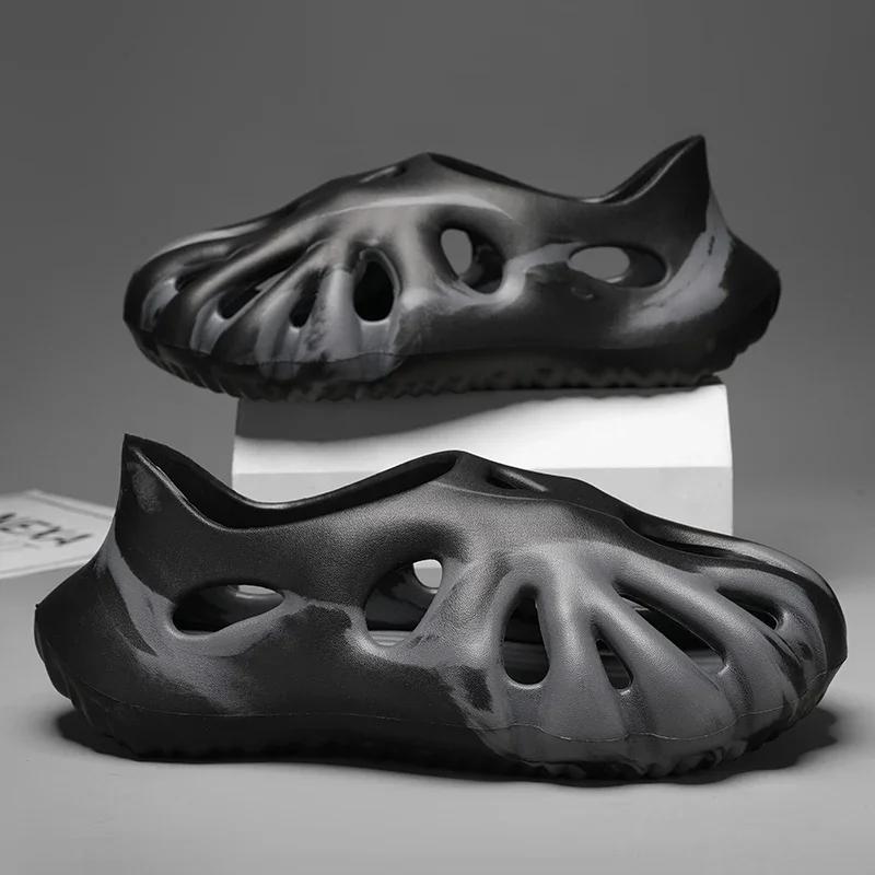 House Slippers Man Summer Shoes Sale Men Summer Flip-flop Comfortable Men's Sandal Genuine Mens Slipper Man Luxury 2024 Slides