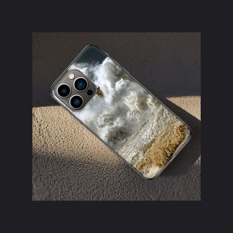 Lighthouse Phone Case For Iphone 16 15 Plus 13 12 Mini 17Air 16E 11 14 Pro 17 Pro Max Cover Shell Coque Soft Clear Capa Cute Fun