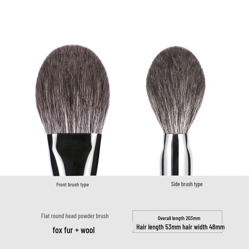 Ebony Wood Animal Hair 40-Piece Makeup Brush Set for Eyeshadow and Blush