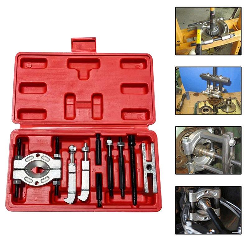 Car Repair Tool 9pcs Portable Bearing Splitter Separator Puller Kit High Strength Metal Bearing Removal Tool Set With Box