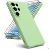 Silicone Case - BOOLING - for Samsung Galaxy S26 Ultra - Slim Lightweight Anti-Scratch - 2 Screen Protectors - Green