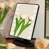 Portable LED Touch Screen Makeup Mirror with Light – Square Vanity and Desktop Use