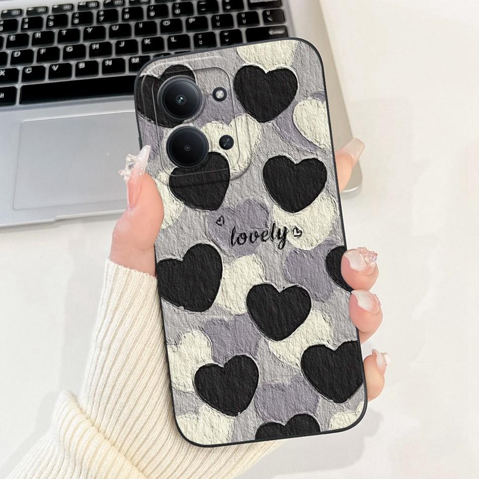 For Xiaomi Poco C85 4G Beautiful Bow Rose Painting Phone Case For Poco C85 C 85 4G Shockproof Soft Silicone Cases