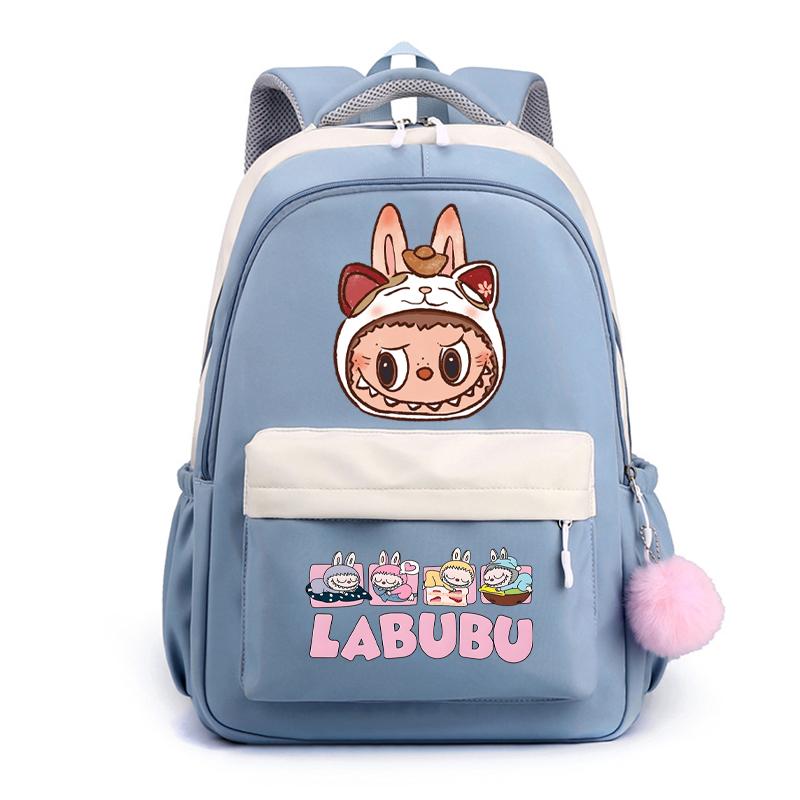Cute Cartoon Printed Backpack Student Kid Schoolbag Women Large Capacity Waterproof Bookbag Kid Birthday Gift Travel Bag