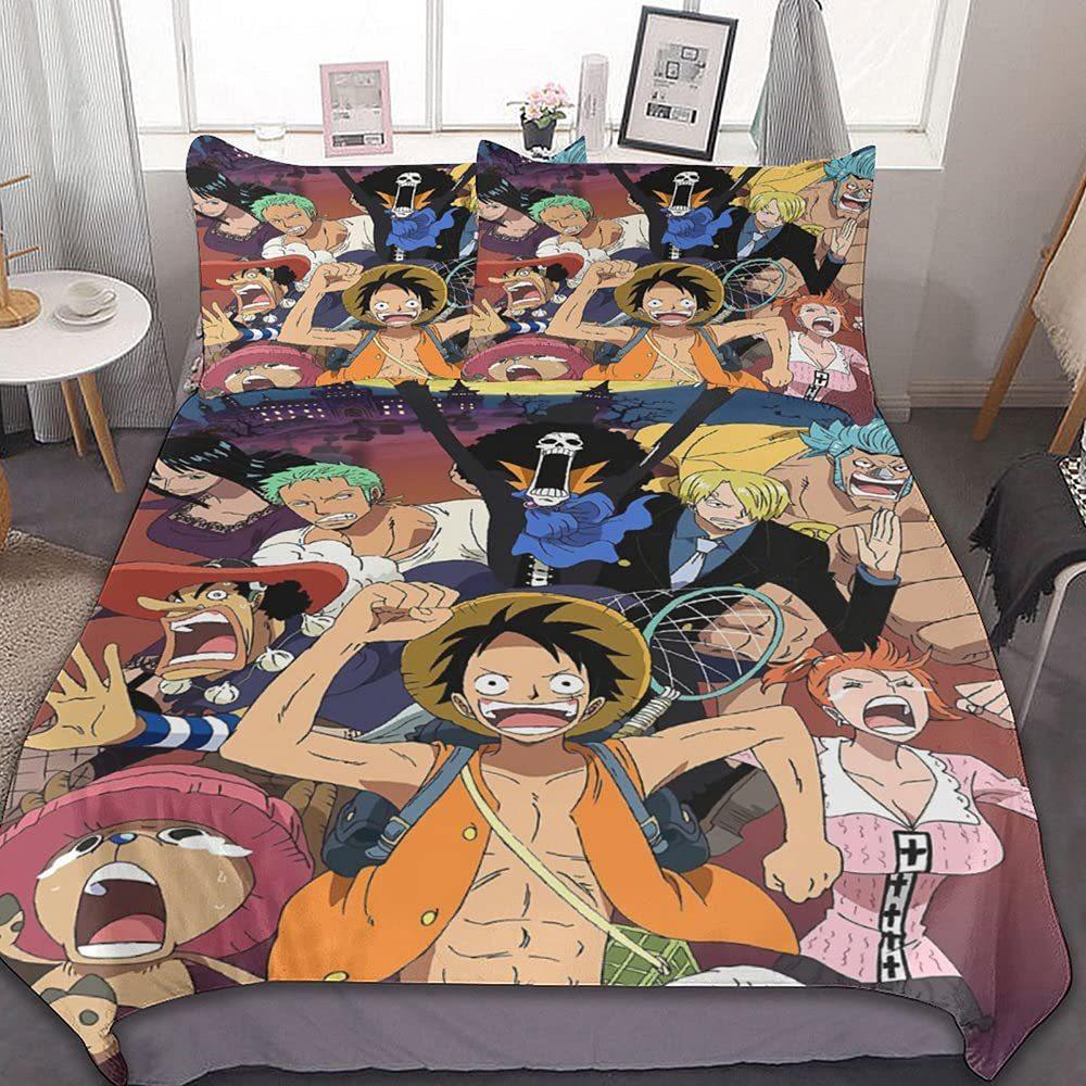 Animation Soft And Comfortable Bedding Three-Piece Quilt Cover