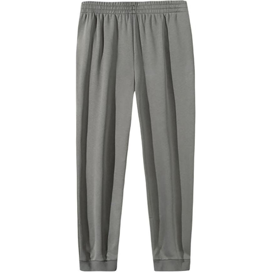 Anta Comfortable Casual Simple Cuffed Fleece Knitted Sports Pants Men Bottoms Dark-Brown Gray 952447310-5